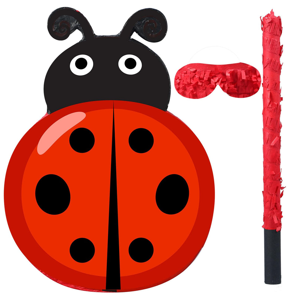 Pasimy Ladybug Pinata front view for festive party decor