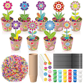 Pasimy spring flower suncatchers kit—great for classroom crafts and family art projects.