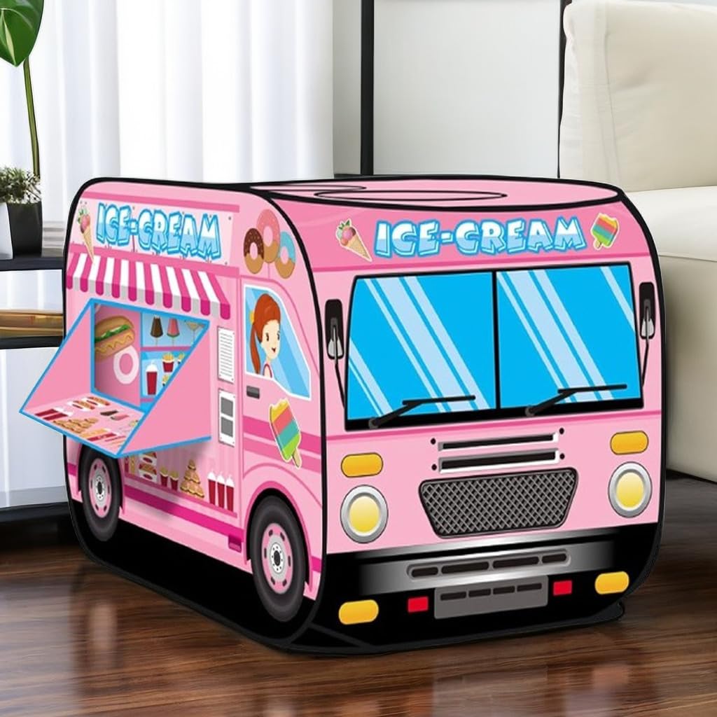 PASUXI ice-cream tent windows double as playful hoops.