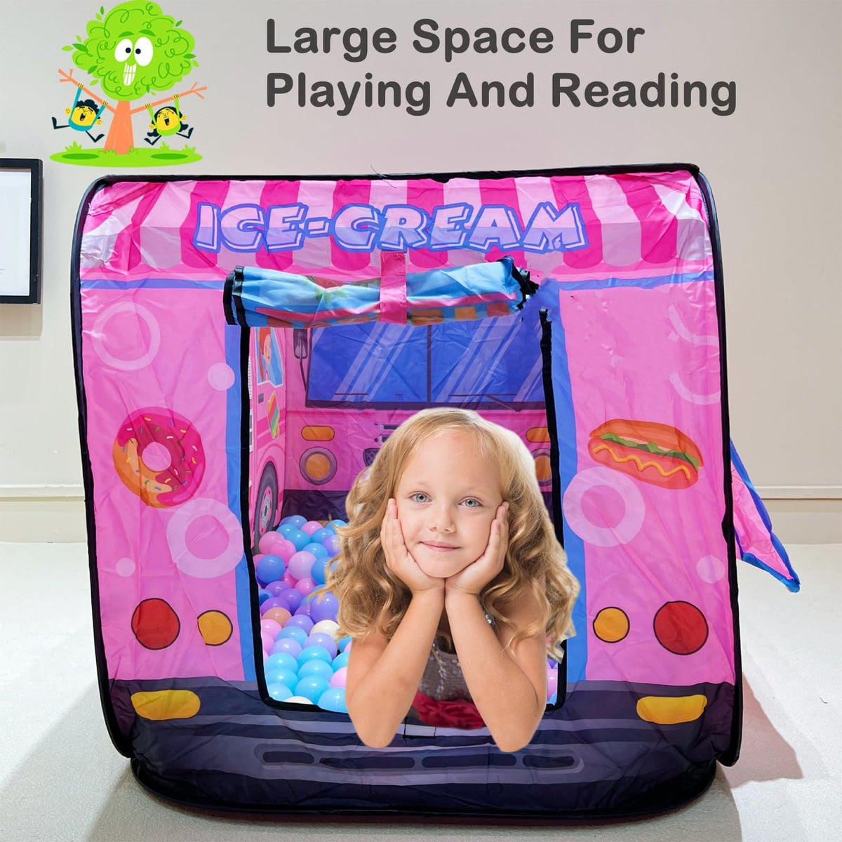 PASUXI open-door curtain enables easy access for kids.