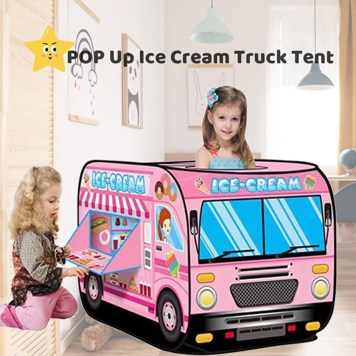 PASUXI pop-up tent interior ready for cozy indoor adventures.