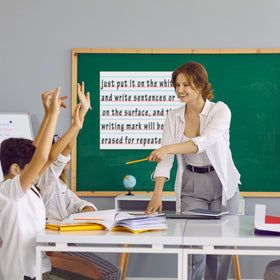 Patelai 2 Pcs Jumbo Magnetic Notebook Paper — 22 x 17 in Dry Erase Strips for Whiteboards