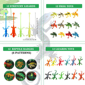 Paterr reptile slap bracelets add playful flair for kids' party activities.