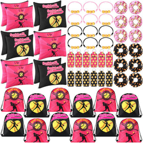 Paterr softball drawstring bag set for party favors and easy storage.