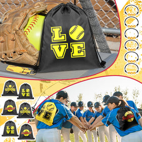 Paterr softball party scene photo shows how a complete gift set brightens celebrations.