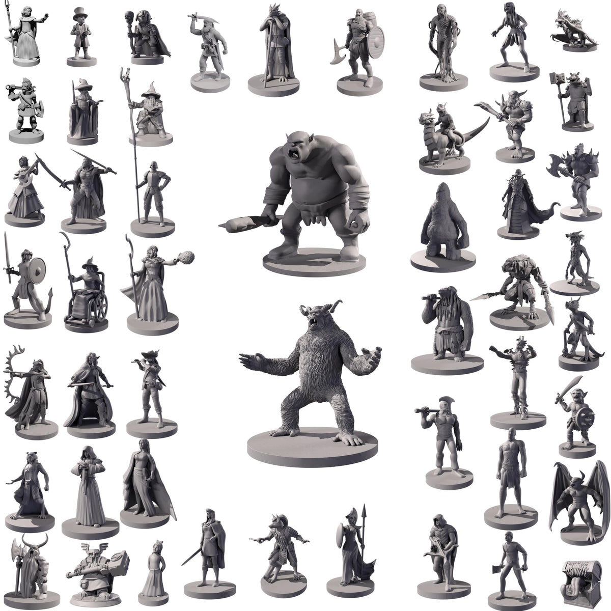 Path Gaming 50 unique miniatures collection for tabletop adventures