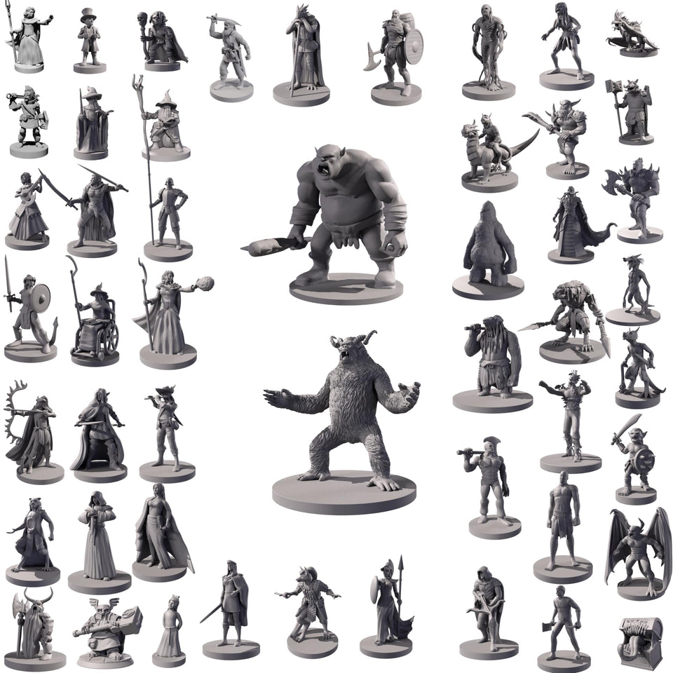 Path Gaming 50 unique miniatures collection for tabletop adventures