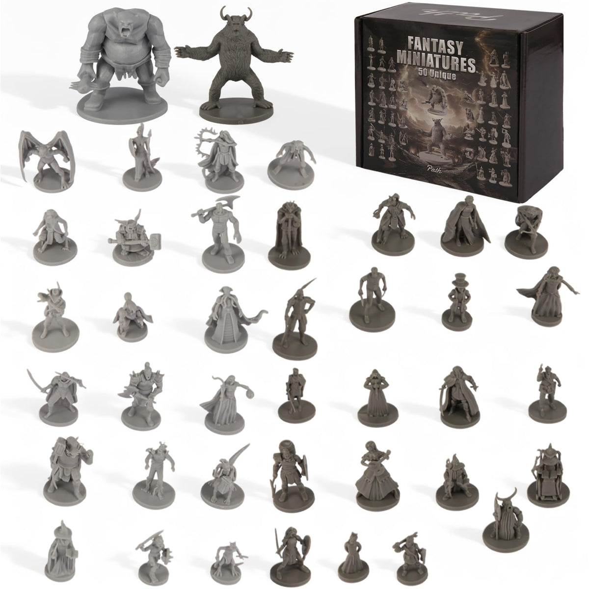 Path Gaming unpainted D&amp;D miniatures ready for customization