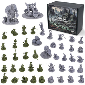 Path Gaming goblins set: 46 unpainted figures ideal for tabletop battles