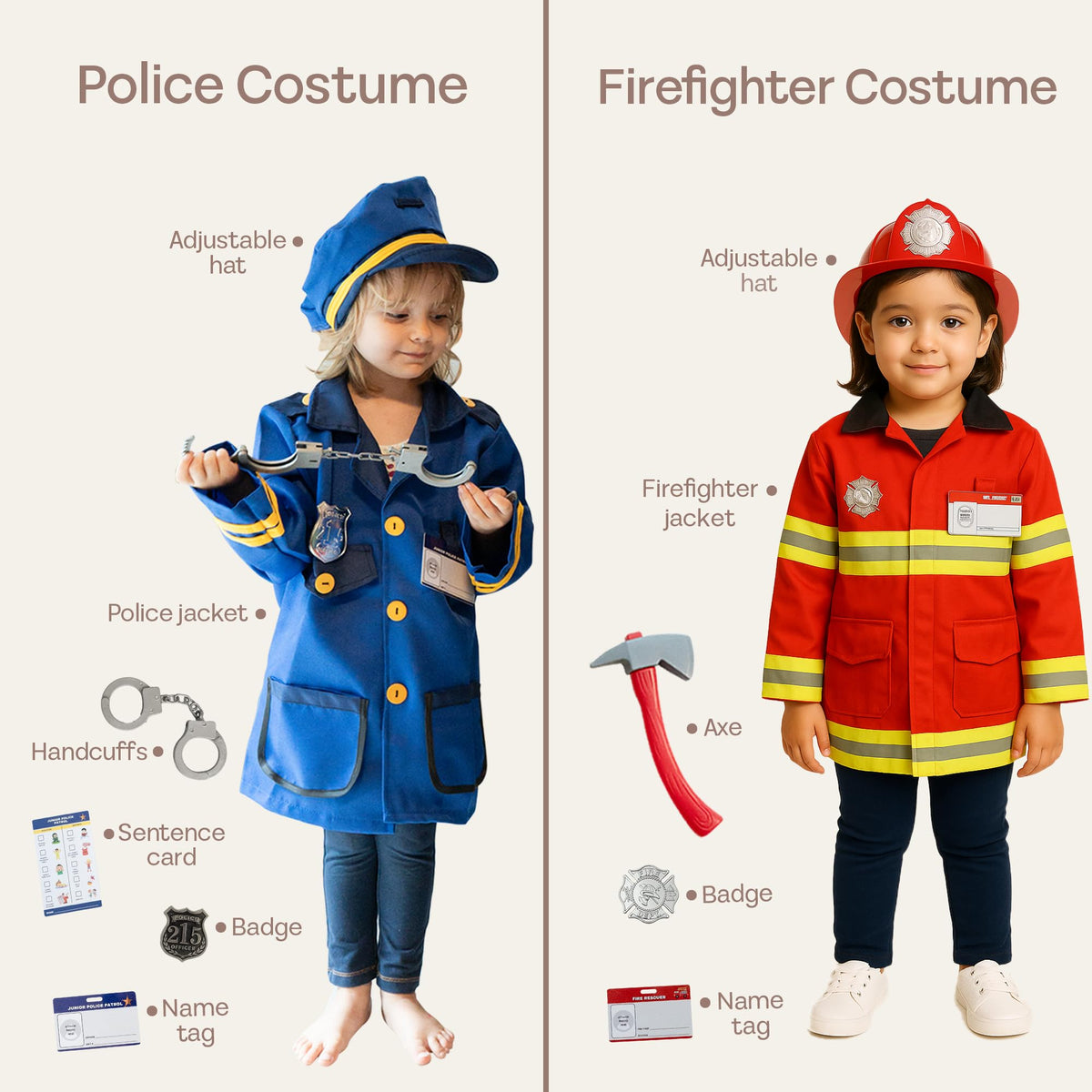 PATHFINDER PANDAS 5-in-1 chef costume, bright colors inspire culinary role play