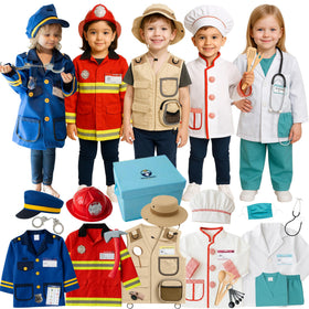 PATHFINDER PANDAS 5-in-1 police costume for kids, durable and easy to fasten with Velcro