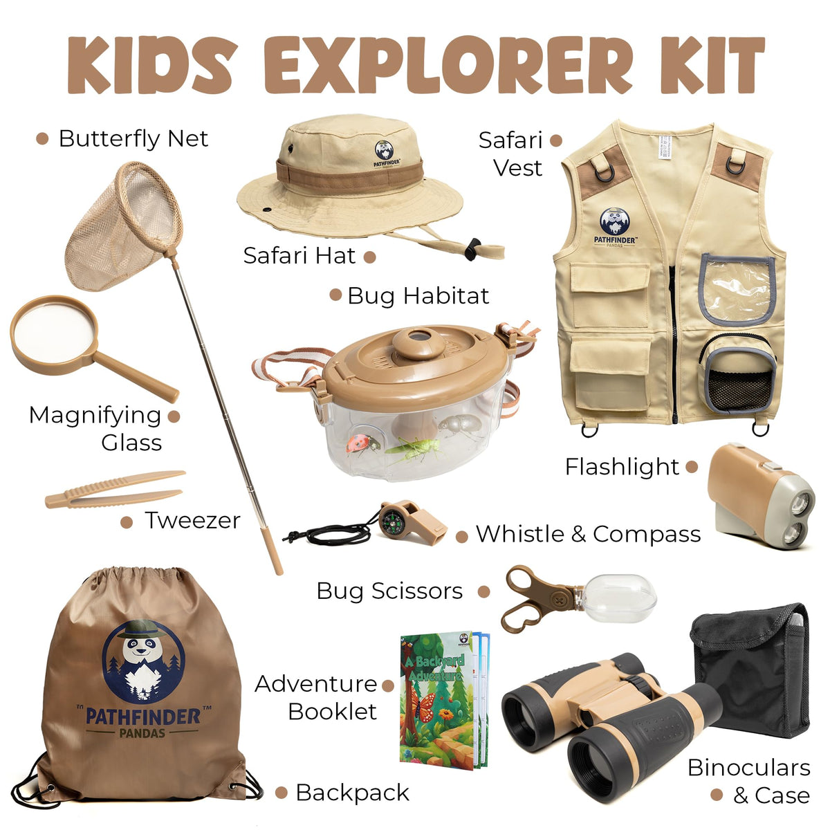 PATHFINDER PANDAS zookeeper costume for imaginative play and role-play.