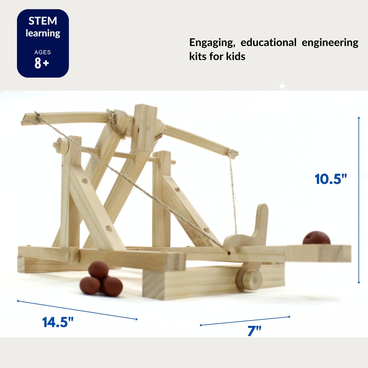 Pathfinders finished catapult on display invites hands-on learning demonstrations