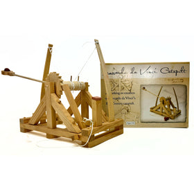PATHFINDERS Leonardo catapult assembly process shows precise wooden parts and careful fitting
