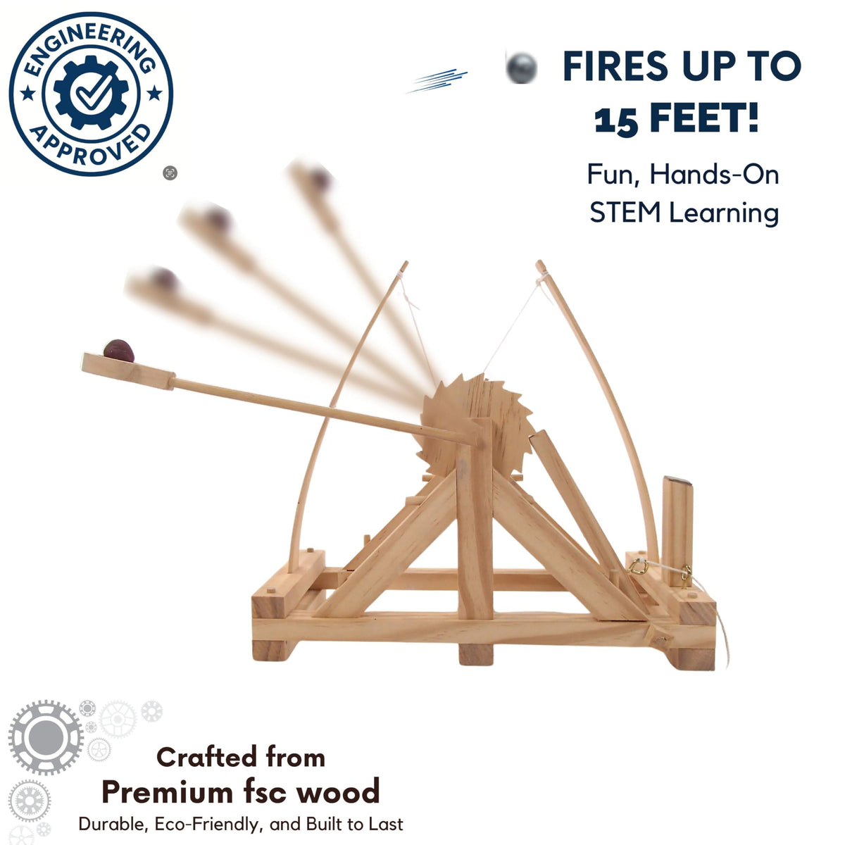 PATHFINDERS Leonardo catapult launch-demo demonstrates real-world physics in action