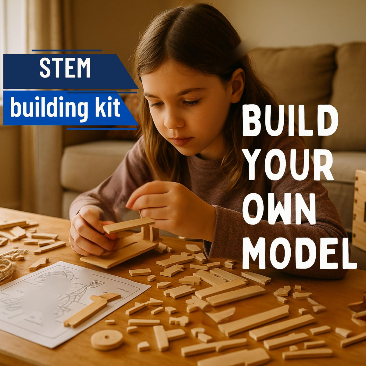 Pathfinders Trojan Horse kit parts arranged for easy construction.
