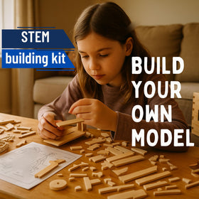 Pathfinders Trojan Horse kit parts arranged for easy construction.