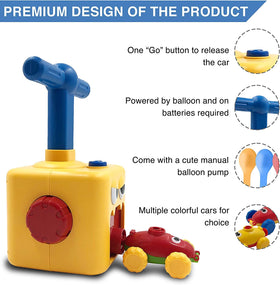 PATHOSIO PETS Balloon Powered Car Assembly Step guides safe setup