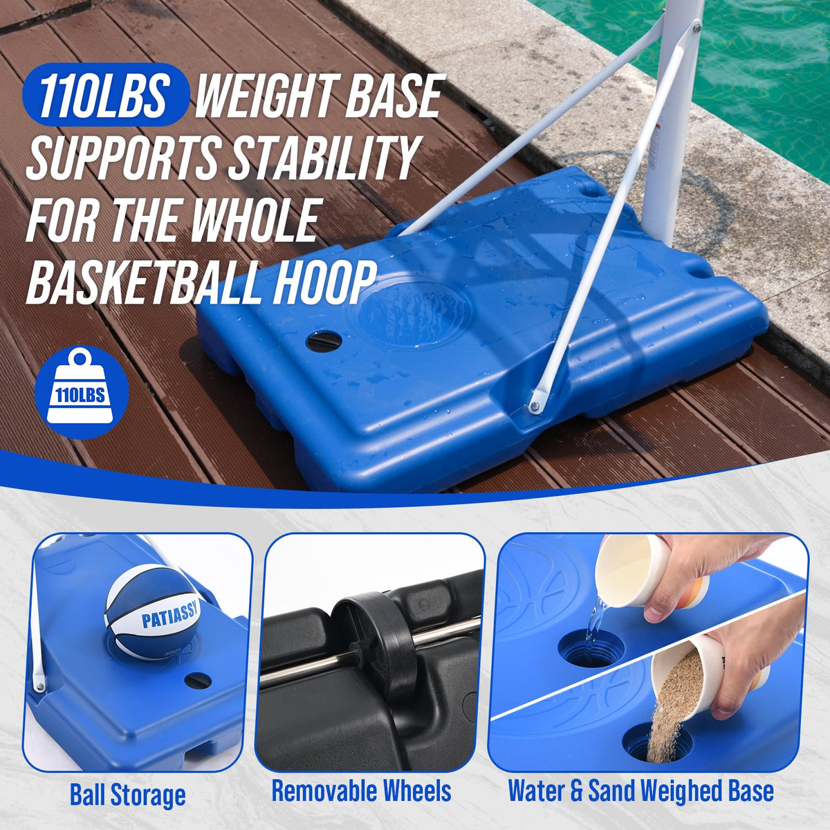 Patiassy includes standard and glow-in-the-dark balls for versatile play