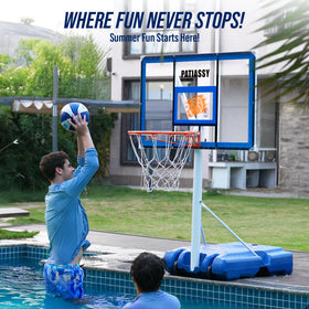 Patiassy pool hoop LED rim lights for night play visibility