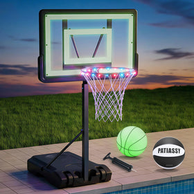 Patiassy pool hoop full setup ready for poolside play and portability
