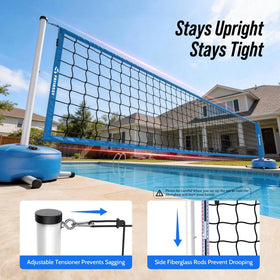 Patiassy anti-sag system keeps net taut for steadier rallies