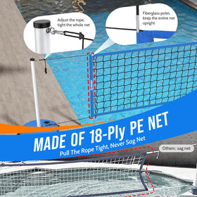 Patiassy rust-resistant 28mm frame built for outdoor pool use