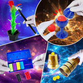 PATIFEED Magic Kit illustrated manual guiding kids through tricks.