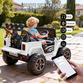 Patikuin ride-on car remote control option for parent-led adventures.