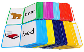 Pat's Flash Cards animal and word matching deck boosts word-picture pairing.