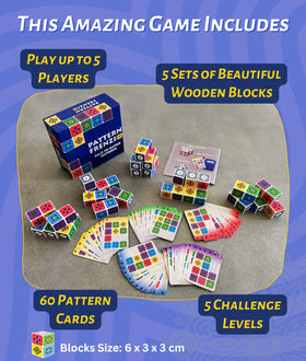Pattern Frenzi easy to learn rules make setup quick and inclusive