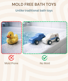 Pattern Frenzi squeezable silicone car bounces back after gentle squeezes.
