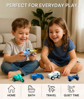 Pattern Frenzi travel-ready cars fit compact bags for outings.