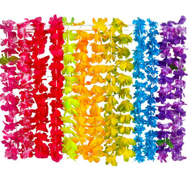 Patyflow leis pack displays easily for quick party setup.