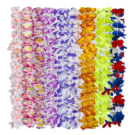 Patyflow 36-inch full-size leis ideal for beach party outfits.