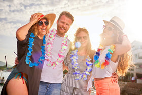 Patyflow vibrant leis bring tropical vibes to summer gatherings.