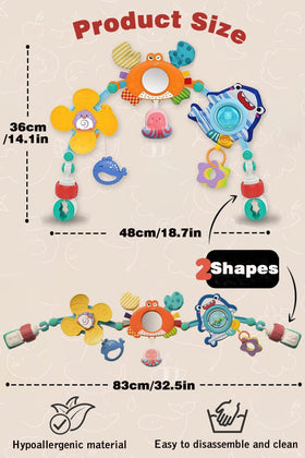 Pau1Hami1ton crab arch toy with rustling legs and mirror belly attracts attention