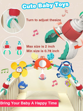 Pau1Hami1ton jellyfish squeaker arch toy emits soft sound during play