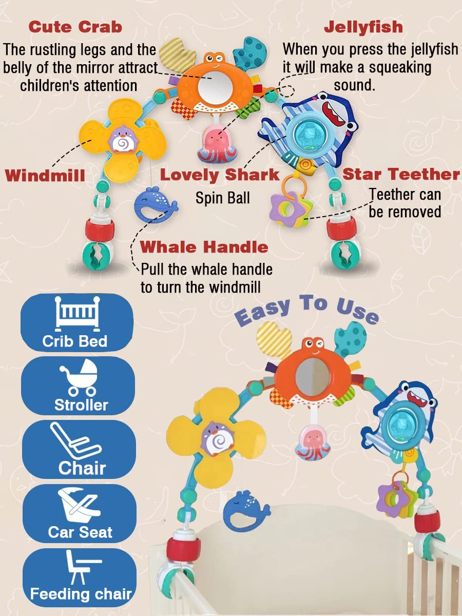 Pau1Hami1ton star teether on arch toy for safe gum relief and curiosity