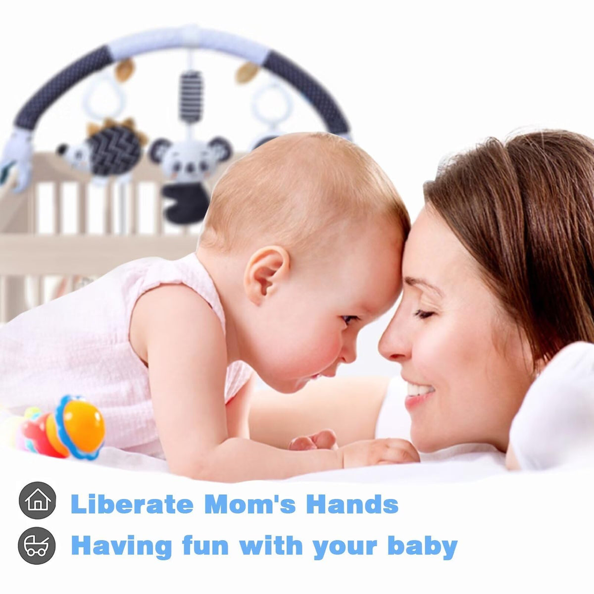 Pau1Hami1ton crib toy detachable pieces for flexible play setups
