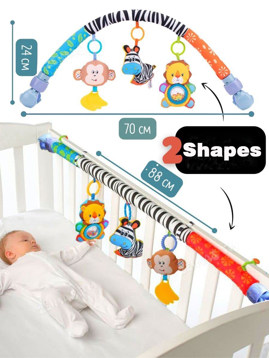 Pau1Hami1ton detachable monkey teether toy for grasping practice