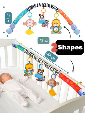 Pau1Hami1ton detachable monkey teether toy for grasping practice