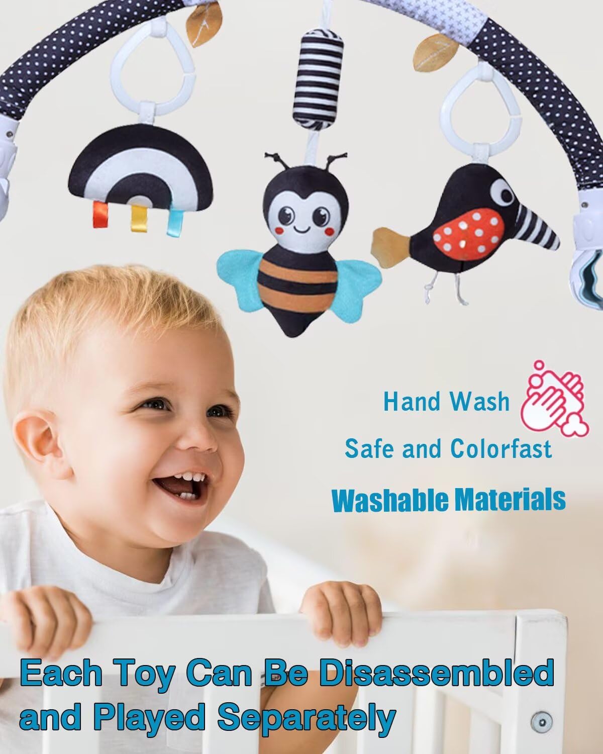 Pau1Hami1ton hanging toy set fosters hand-eye coordination and imagination