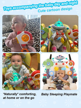 Pau1Hami1ton rotating spacecraft music toy for naptime and play.