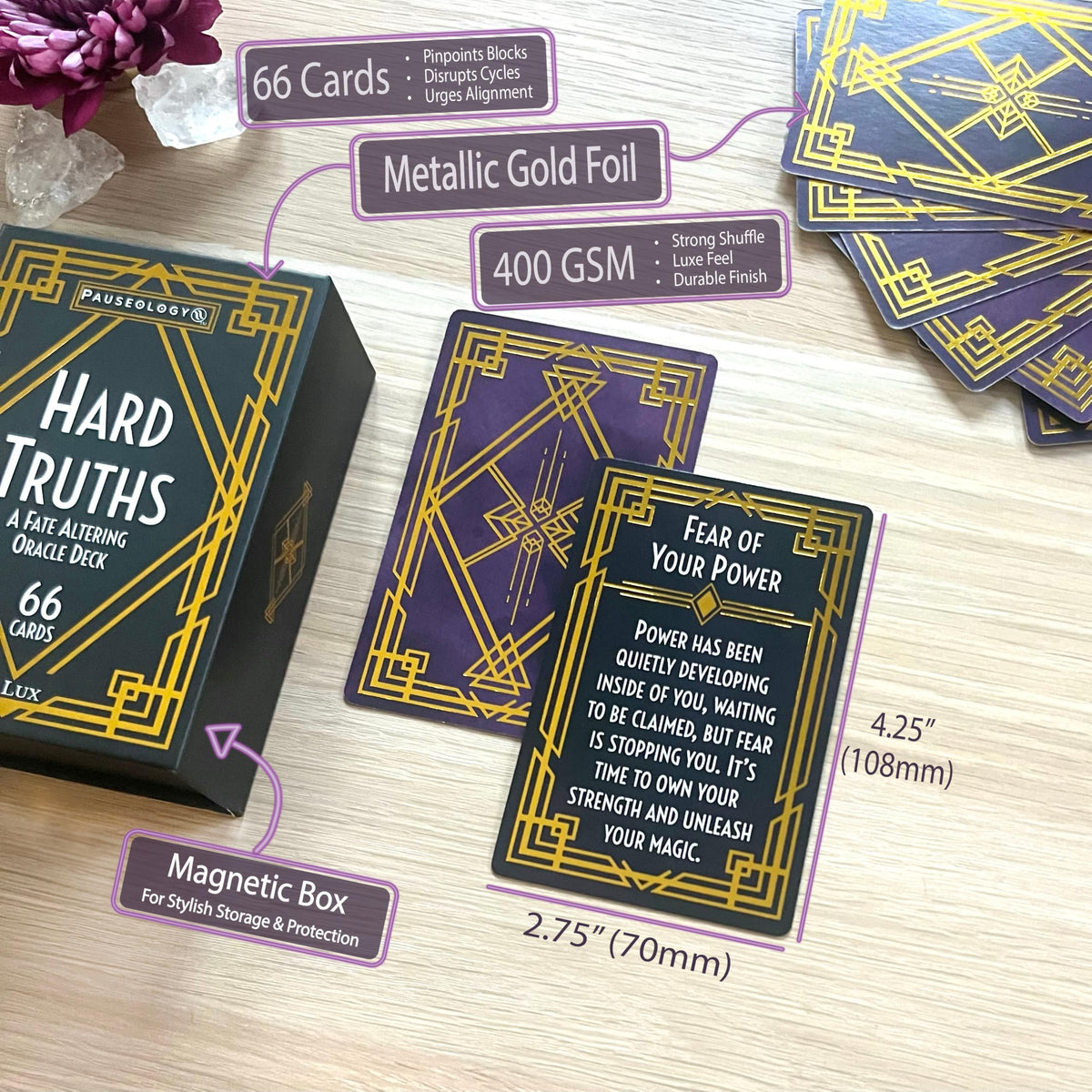 Pauseology Hard Truths choosing a card for immediate insight.