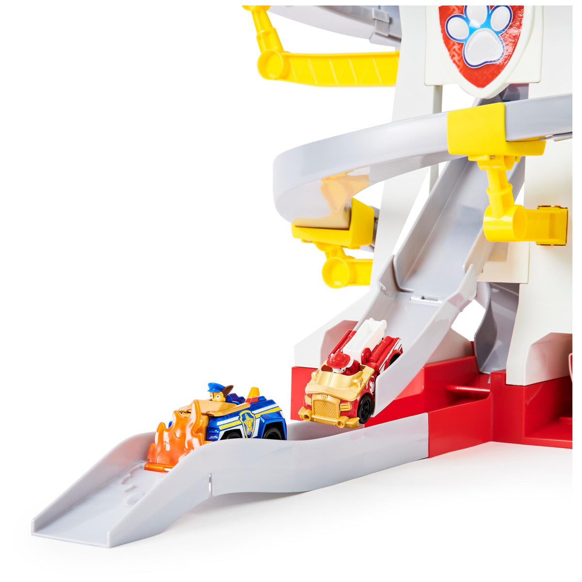 PAW Patrol Rescue Way supports launching up to six vehicles at once