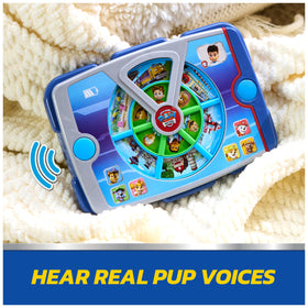 Paw Patrol Pup Pad right button lights up the screen for action-packed scenes