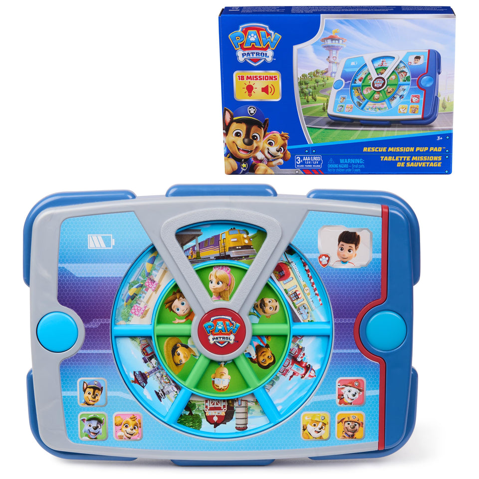 Paw Patrol Academy Rescue Mission Pup Pad front view with lights and sounds
