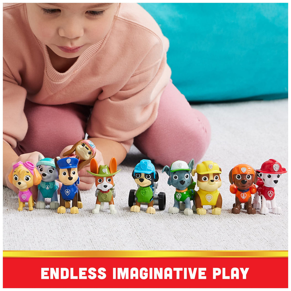 PAW Patrol All Pups on Deck Marshall figure for heroic fire-rescue pretend play.