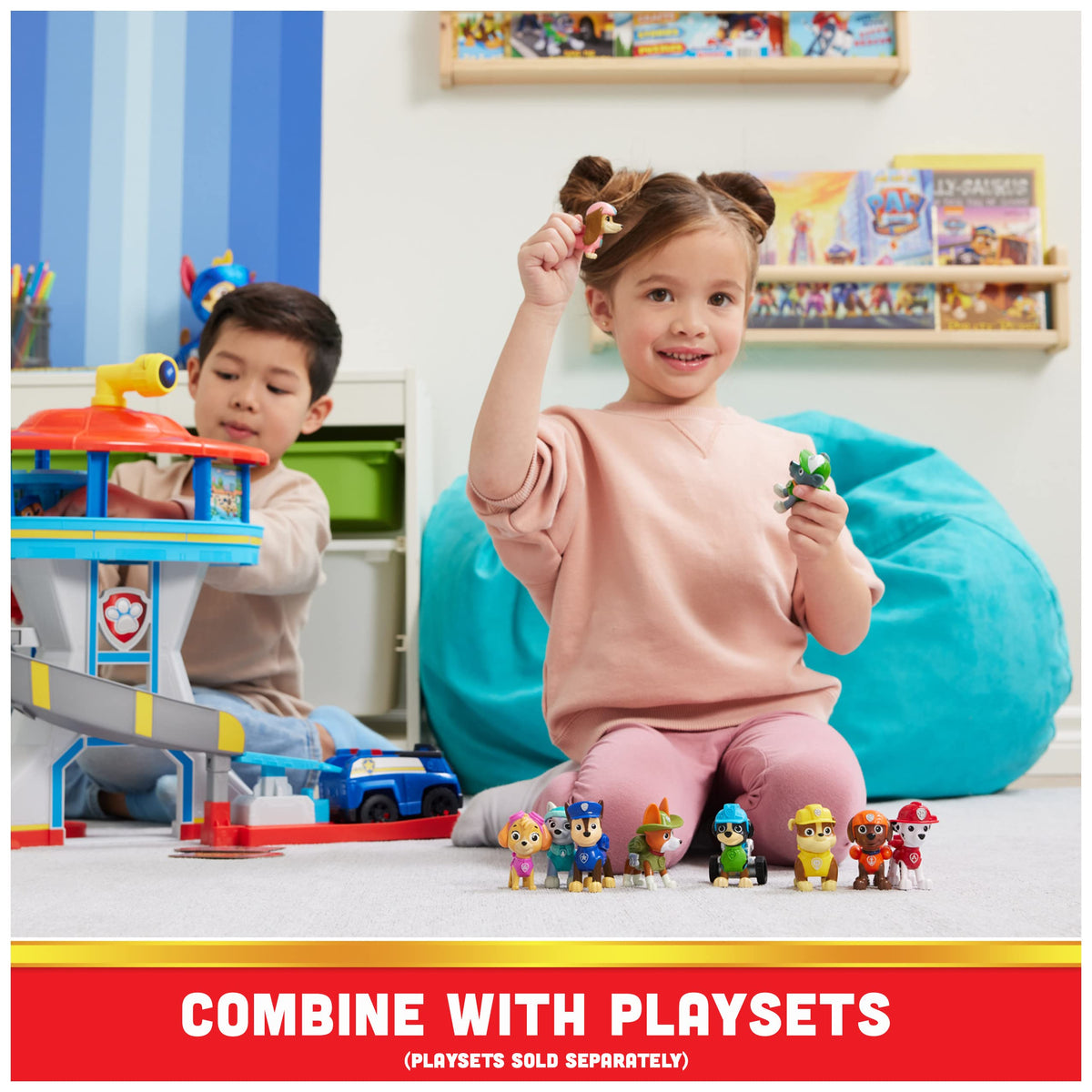 PAW Patrol All Pups on Deck Zuma figure for seaside rescue missions.